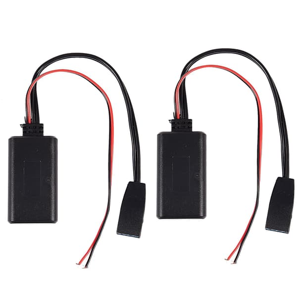 2x Bilstereo Bluetooth-modul Audio 10-stifts Bluetooth Aux-adapter för E46