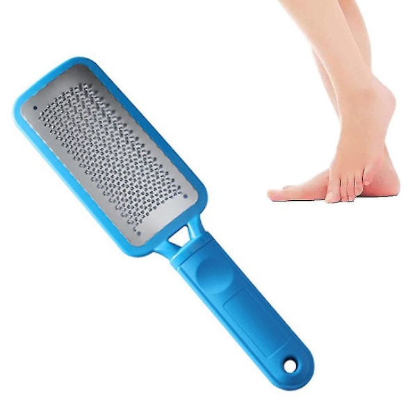 Pedicure rasp fodfil, professionel fodpleje Pedicure rustfri stål fil til fjernelse af hård hud, kan bruges på både tørre og våde fødder