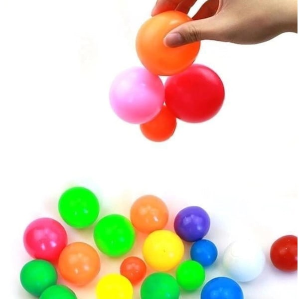 6 stk. drømmeballer, klebrig glød ball, drømmeballer gløder i mørket som fester seg, fidget leketøy drømmeballer returnerer til deg, spretter tilbake til deg