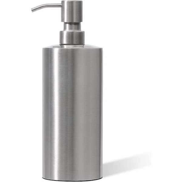 Manuel pumpe sæbedispenser, rustfrit stål, 350 ml