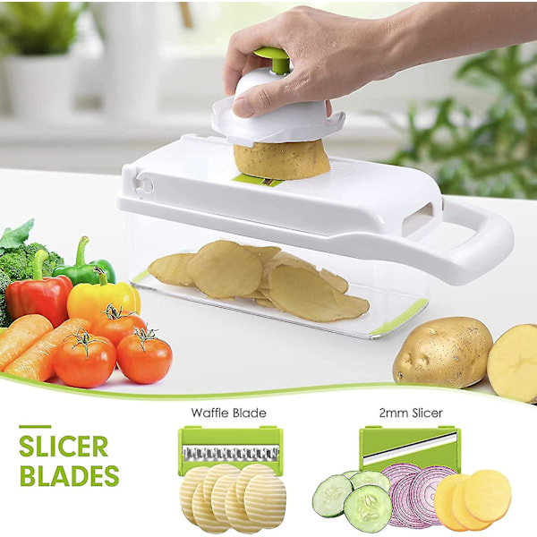 Grøntsags Chopper Dicer Løgskærer Pro Mad Chopper Grøntsags Cutter Veggie Chopper Og Dicers Grøntsags Skærer Og Chopper Til Køkken Mandolin