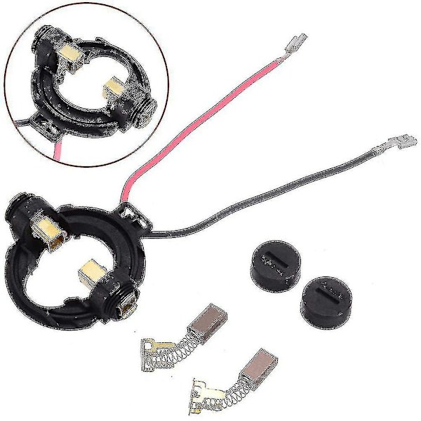 1 par børster + holder + låg til Hitachi 328202 334696 G18dsl G18dl