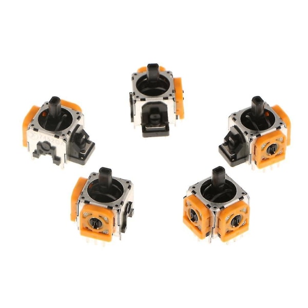 3x5 Pack Analog Stick 3d Rocker Joystick Axis til Sony PS4-controllere - gul