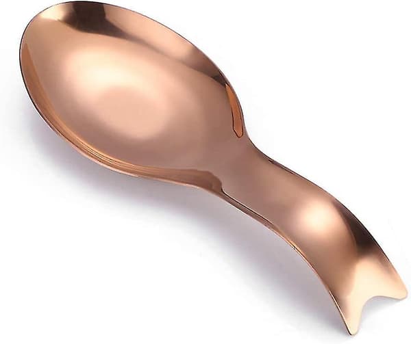 Rustfrit stålske Delikat rustfrit stålske Vandskeholder ske (sort) (1stk)