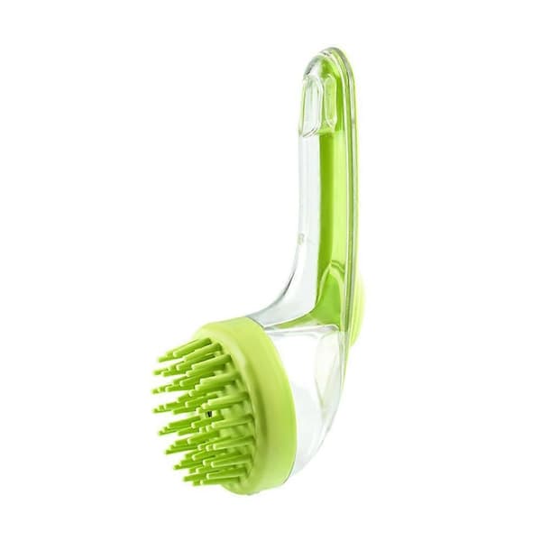 Lettuce Pets Badborste, Lettucepets Badskrubb Green Head brush