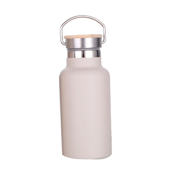 350ml Vakuumisoleret Termokande i Rustfrit Stål, Holder Varmt i 12 Timer, Sportsvandflaske, Khaki