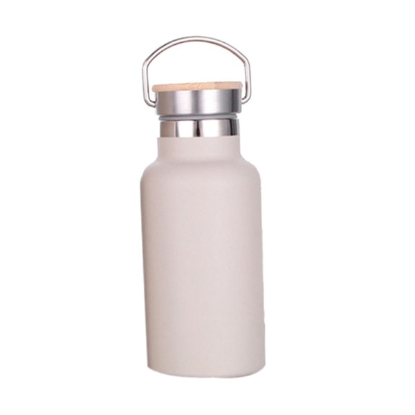 350ml Vakuumisolert Termoskanne i Rustfritt Stål, Holder Varmen i 12 Timer, Sportsvannflaske, Khaki