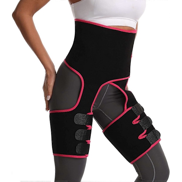 Talje-Trimmer, Lår-Trimmer Fitness Bælte Shaper Talje-træner 3-i-1 Talje-træner til Mænd Kvinder Butt Lifter Lår-Trimmer Muskelopbygning