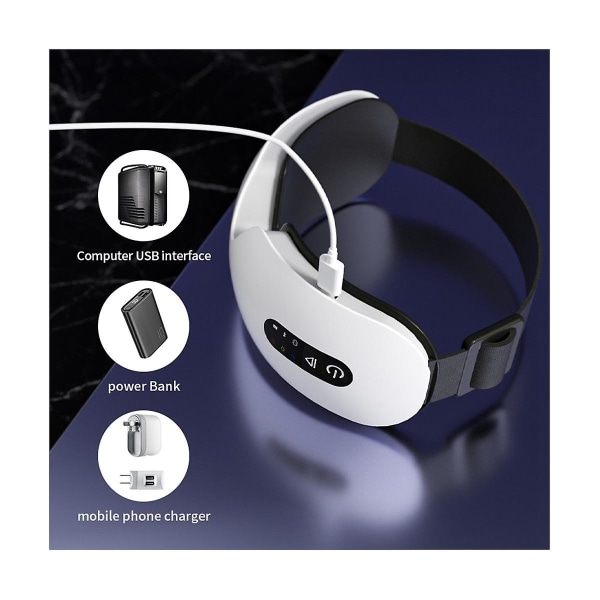 Silmähierontavärähtelyhieronta Lämpökompressori Bluetooth-musiikki Silmäsuoja Väsymyksen lievittäminen Led-näyttö