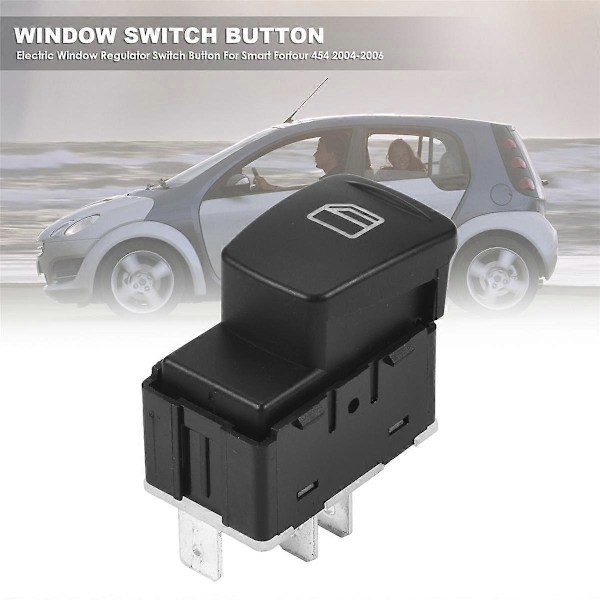 A4548201010 4548201010 Elektrisk Vindueskontakt Knap til Smart 454 2004 2005 2006 Tilbehør Sort