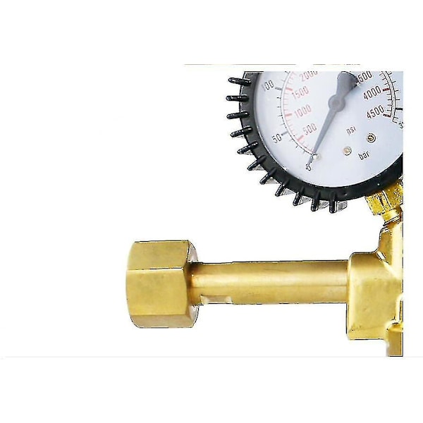 Universal Argon Co2 Trykreducer, Gassvejsregulator Med Dobbelt Overflade Messing Måler Mig / Mag Svejsning Kompatibel Med Alle Standardgasser Argon