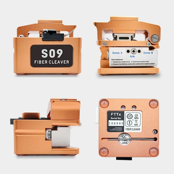 Ai-9 Fusion Splicer Kit Optisk Fiberkutter S09 Med Wast Box Ny Fg