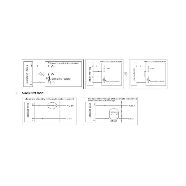 Ny 2-tråds 4-20mA Strømsignalgenerator Panelmonteret Strømsløjfegenerator 4 til 20mA Simulator