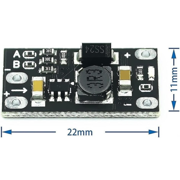 10st Mini Dc-dc Boost Converter Board Module 3,7v till 5v 8v 9v 12v utgång, 22*11mm-hao