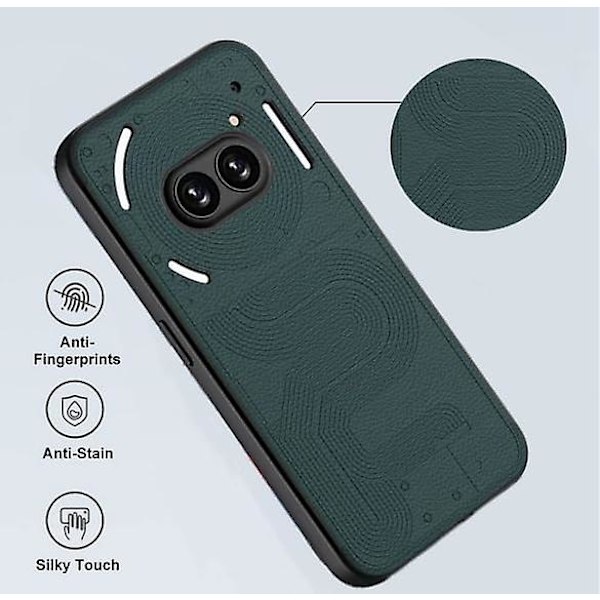 För Nothing Phone (2a) Fodral, för Nothing Phone (2a) Omslag Matt Läder & PC Fodral Silkeslent Ultra Slim Fit Repskyddsfodral för Nothing Phone (2a)