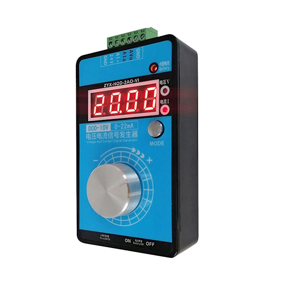 0-5v-10v 0-20ma/4-20ma Signalgenerator Justerbar Strømspenning Analog Signal Kilder Utgang 24v