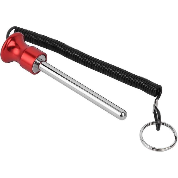 Vægtstabelstift Magnetisk styrketræningsskruebolt med trækreb til fitnessudstyr Pintræning (1 stk-rød)
