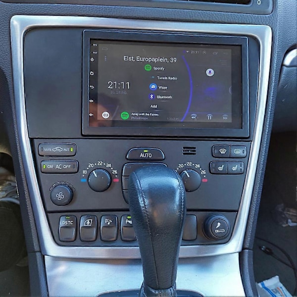 Bilradio Fascia til XC70 V70 S60 05-10 DVD Stereo Ramme Plade Adapter Montering Dash Installationsramme Trim Kit
