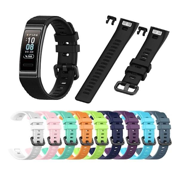 Sport Silikon Watchband for Huawei Band 4 Pro Armbåndserstatning O-riginal Myk Mote