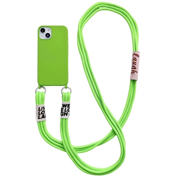 Liquid silicone crossbody lanyard for iPhxne 15