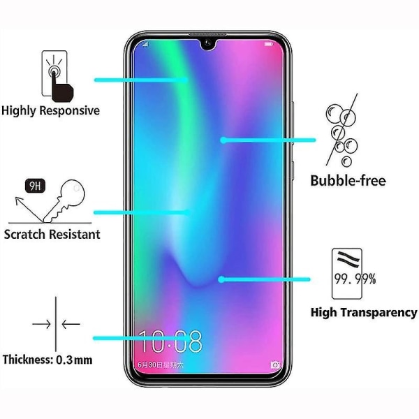 4 st Härdat Glas för Huawei Honor 8 Skärmskydd
