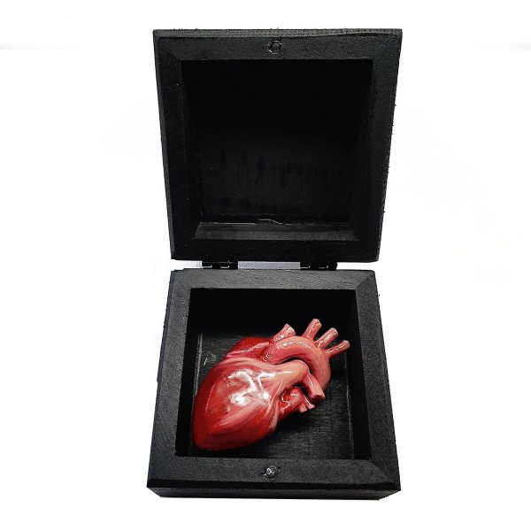 Mit hjerte i en æske Kreativ sjov hjertepynt Valentinsdag Hjerteorgangave til at vise din kærlighed til elskere