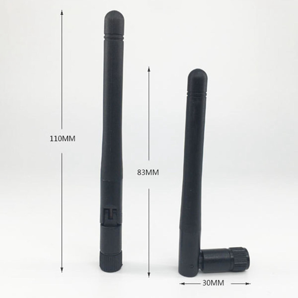 4-pack 433MHz Allriktningsantenn Tx433-jk-11 2.5dBi Flexibel SMA-kontakt 433 MHz Omni A