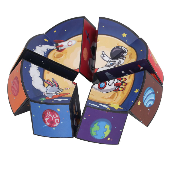 Fidget Toy Pocket 3d Puzzle Folding Geometri Fidget Toy Pedagogisk stressavlastningsleker