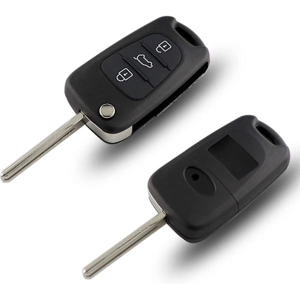 Nyckelskal med 3 knappar, ersättning kompatibel med Crday Hyundai I20 I30 I35 Ix20 Ix35