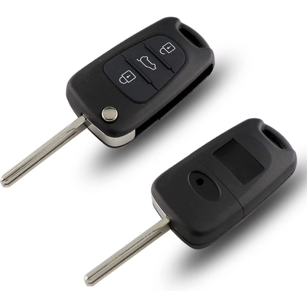 Udskiftning af nøglebrik med 3 knapper, kompatibel med Crday Hyundai I20 I30 I35 Ix20 Ix35