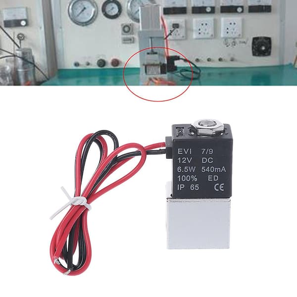 DC12V Normalt Lukket Mini Solenoidventil Elektronisk Styring Solenoidventil