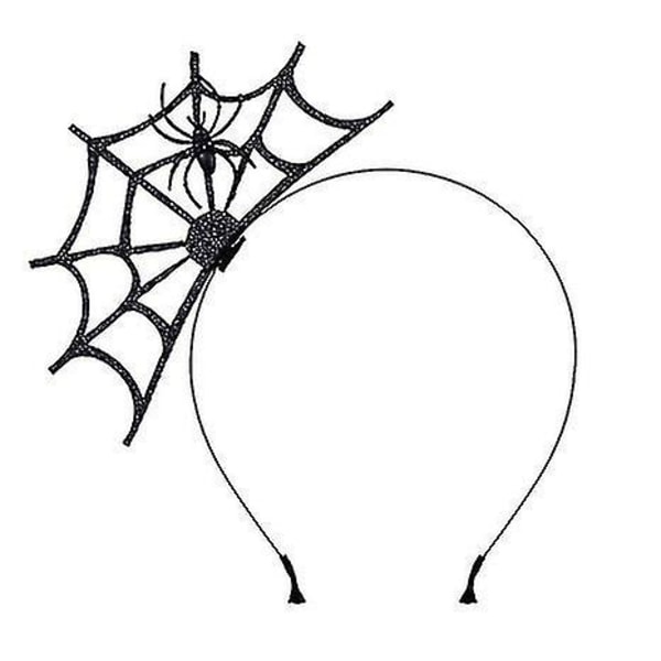 Halloween Spider Web Spider Spiderweb Halloween fest hovedstykke (sort edderkop) Uu-YUHAO