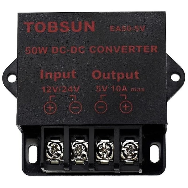 24V/12V - 5V 10A 50W Auton LED-mainosnäyttö Power Power DC-muuntaja