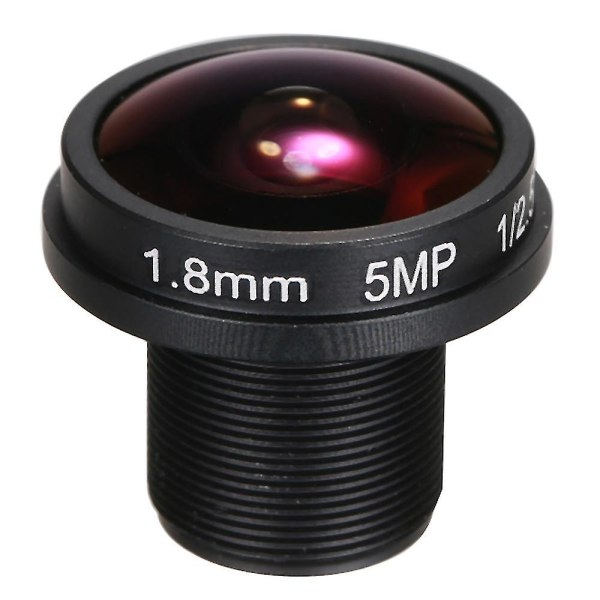 1,8 mm:n kalansilmäobjektiivi HD 5,0 megapikselin Ir M12 -kiinnitys 1/2,5" F2,0 CCTV Ip -kameralle 180 asteen laaja katselukulma Panoraama CCTV -kameran linssi