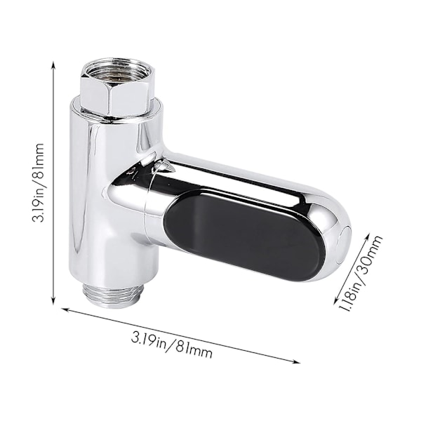 Babybadtermometrar, LED-vattentermometer Digital display Duschtemperatur 0~100 Celsius/fahrenheit, 360 roterande