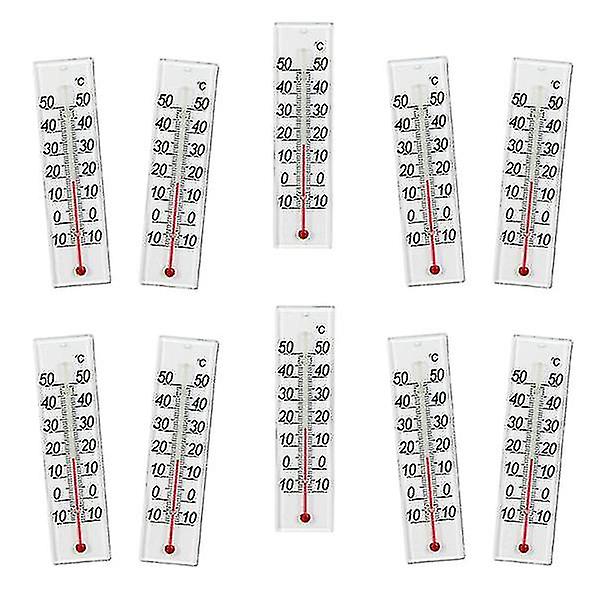 10-pack inomhustermometer 10 till 50 grader Celsius, kolumn-yuyu