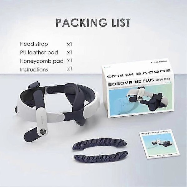 2025 BOBOVR M2 Plus Hode Stropp Erstatning Elite Stropp for Oculus Quest 2