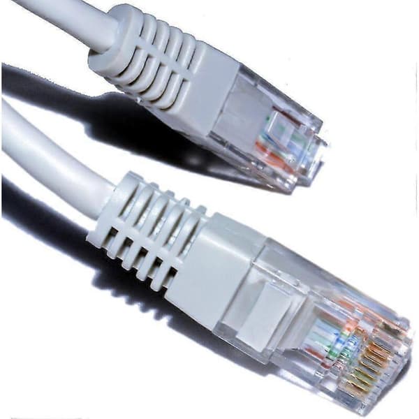 15m [15 meter] Cat5E-CCA UTP Patch 26AWG Grå Ethernet-kabel