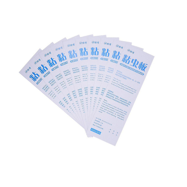 10 kpl/pakkaus Hyttystenpyydyksen liimapaperit, korvaavat liimapaperit sisätilojen hyttysten ja hyönteisten pyydykseen (koko: 42x13,5 cm)