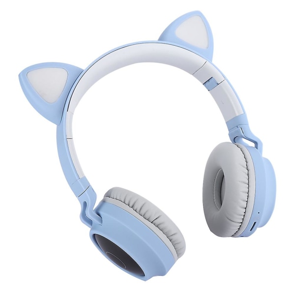 Kissan korva Bluetooth 5.0 kuulokkeet Led melua vaimentavat nuoret lapset söpöt kuulokkeet tuki muistikortti