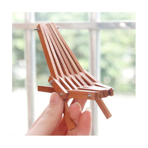 1/12 Foldbar Dækstol Lounge Dækstol Model Mini Møbler Tilbehør