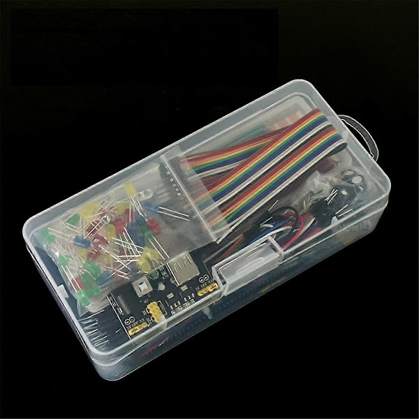 Kit til R3 DIY-projekt til R3 Elektronisk DIY-kit Elektronisk komponentsæt med æske 830 Breadboard