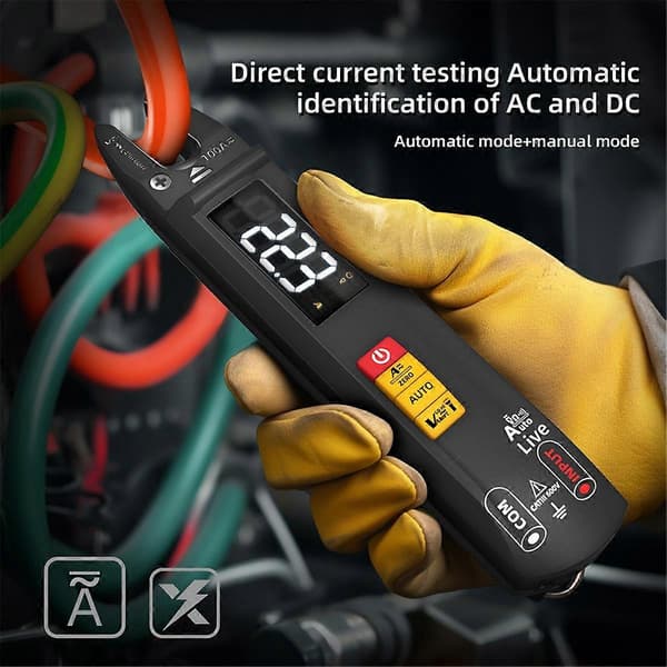U0 Digital Clamp Meter Gaffel DC AC 100A Smart Amperemeter Tang TRMS Strøm Auto Multimeter Spænding El
