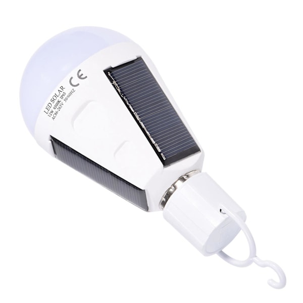 Bärbar Solcellslampa LED-lampa 12W - Vattentät Inomhus/Utomhus Vandring Camping Nödljus