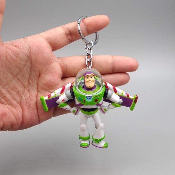 Toy Story Tegneseriefigurer Rundt Astronaut Buzz Actionfigur Nøkkelring Bil Ryggsekk Henger