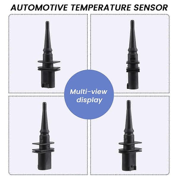 1 stk. svart utvendig lufttemperatursensor foran bak venstre høyre for 1 6 7-serie E46 E90 E91 E39