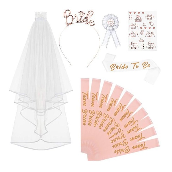 30 stk Bachelorette Party Set Rose Gold Group Set For Party