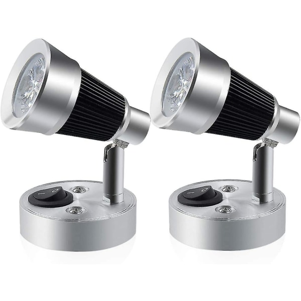 12V LED RV Leselys, 3W RV Leselampe RV Spotlight Vegglampe for RV Interiør