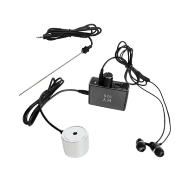 Vandrør Lækagedetektor Sensor Vandrør Tube Lækage Monitor Tester Kit med Dual Probes Øretelefon EU-stik