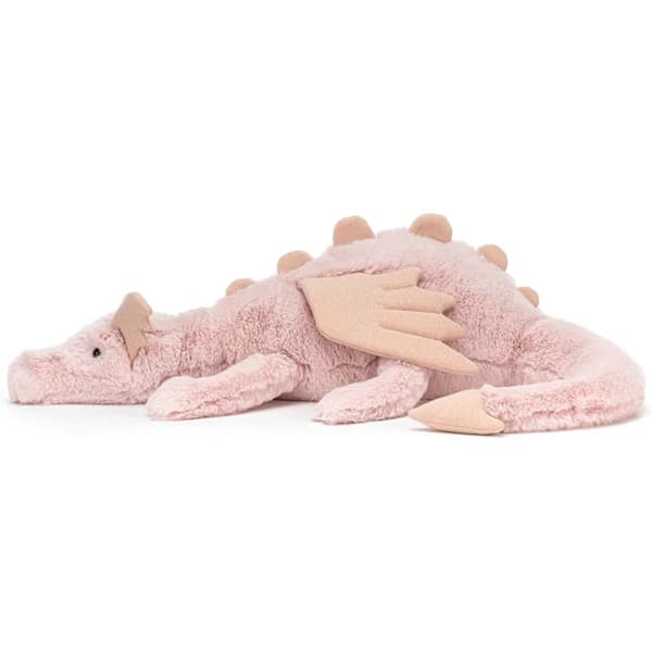 Stor Pink Drage Plyslegetøj 66 cm